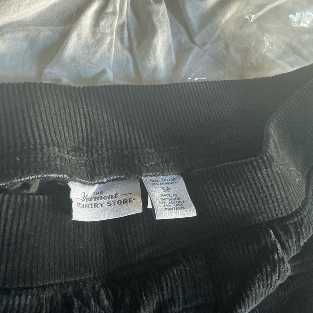 Vermont Country Store Black Corduroy Pants